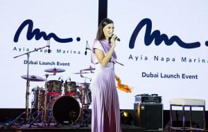 Onstage International | Shereen Mitwalli Presenting in Ayia Nappa Marina Launch Even